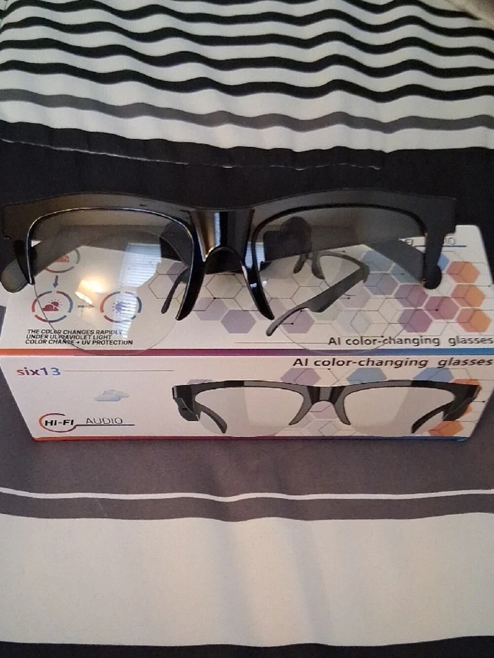 Smart Audio Glasses - Black Bluetooth Sunglasses